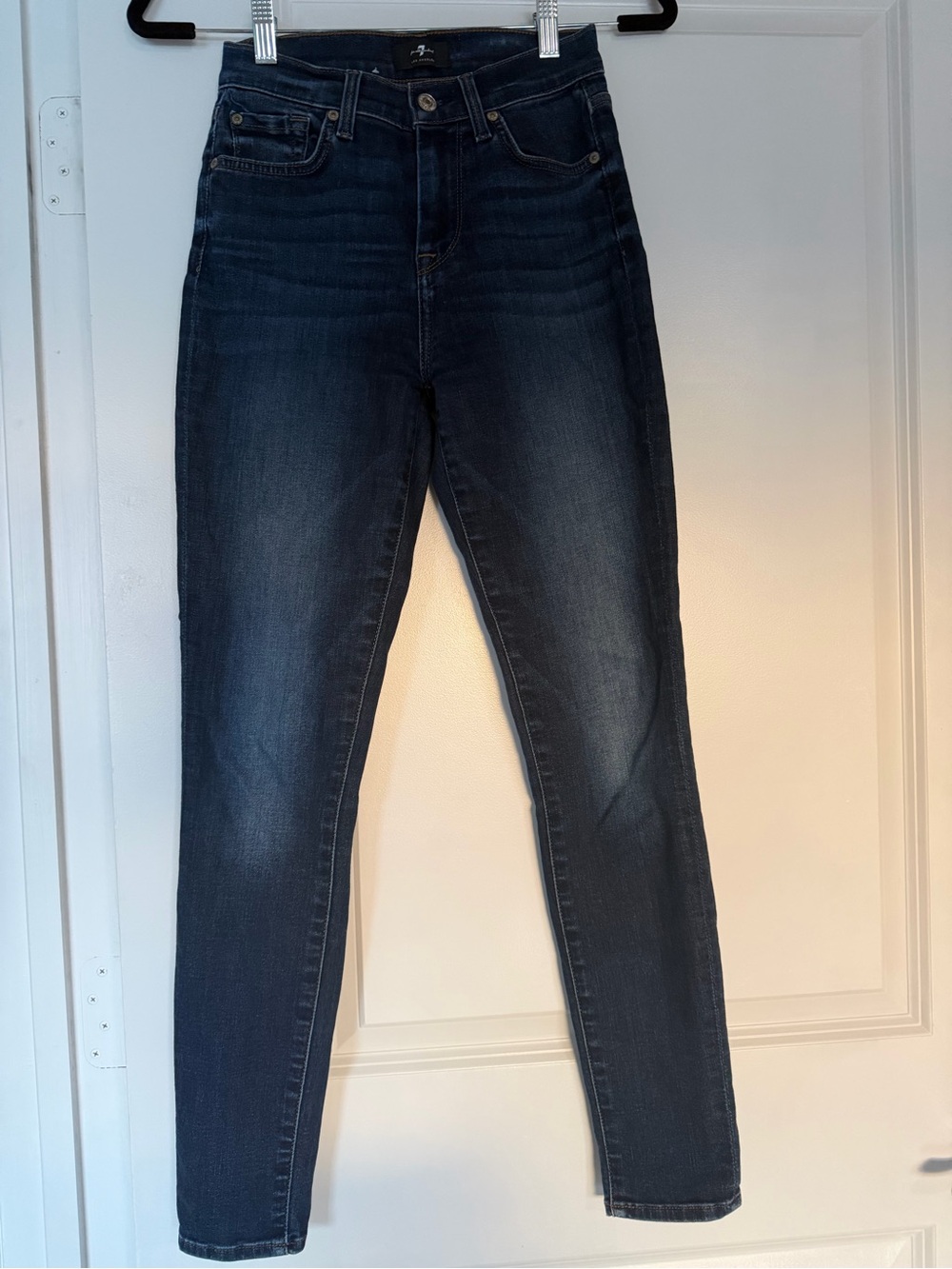 7 For All Mankind Dark Indigo Skinny Jeans
